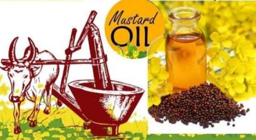 Machine Natural Kachi Ghani Mustard Oil, For Cooking, Certification : FSSAI Certified