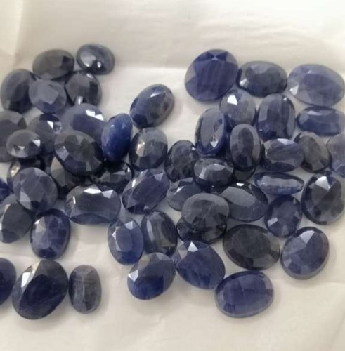 Oval Blue Sapphire Gemstone, For Jewelry, Color : Blue 