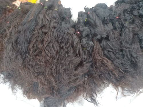 Temple Raw Hair, For Parlour, Style : Curly, Straight, Wavy