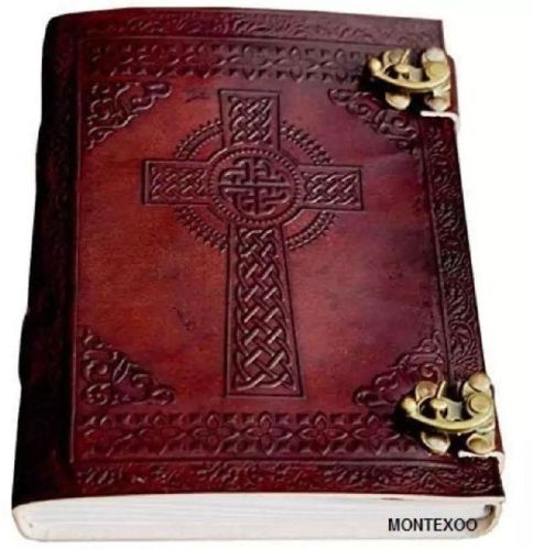 Brown Double C Lock Leather Journal, Style : Hardcover