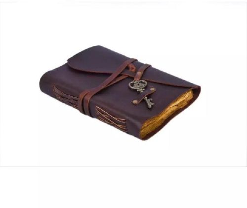 Genuine Leather Bound Journal Diary With Key