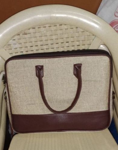 Plain Jute Laptop Bags, Technics : Machine Made