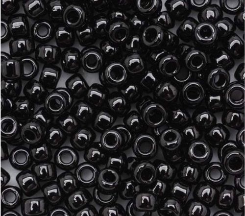 Plain 10-20gm Black Beads, Shape : Round