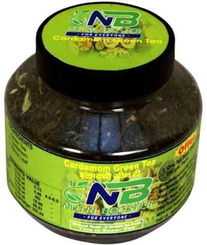 Nutri Booster Organic Cardamom Green Tea, Packaging Type : Plastic Jar