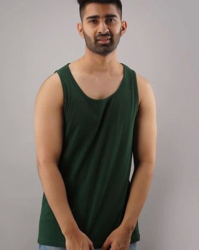 Cotton Plain Mens Gym Vest, Feature : Comfortable, Impeccable Finish