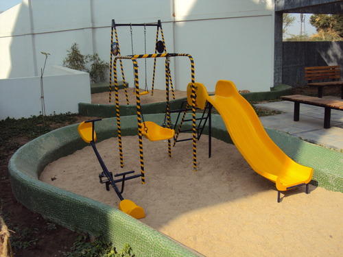 FRP Combination Slide, For Schools, Kinder Gardens, Amusement Parks Playgrounds, Color : Multi Color