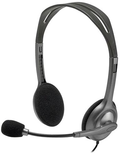 Logitech H110 Stereo Headset With Mic, Feature : Durable, Easy To Carry, Handheld, Multifunctional