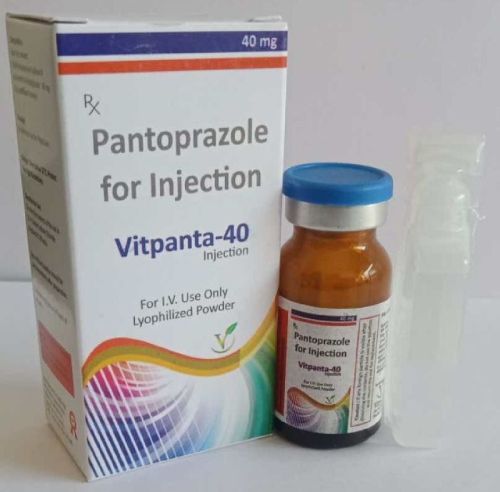 Pantoprazole Sodium 40 Mg Injection, Packaging Type : Glass Bottles