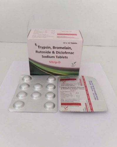 Trypsin Bromelain Rutoside Trihydrate Diclofenac Sodium Tablets