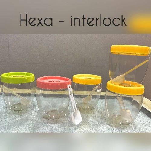 Polished Plastic Household Jar Interlock
