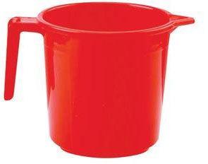 Plain Polished Red Plastic Bath Mug, For Home Use, Feature : Fine Finished, Light Weight