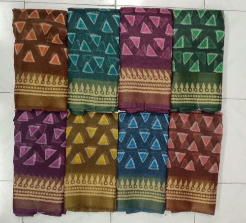Printed Cotton Saree, Occasion : Casual Wear