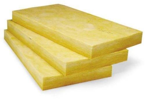 Rectangular Fiberglass Rockwool Slabs, Color : Yellow