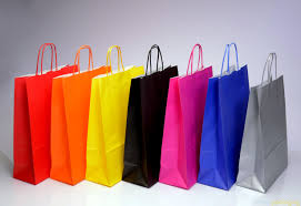 Plain Multicolor Kraft Paper Bags, Technics : Hand Made