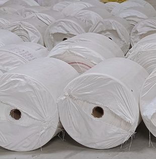 Polyproplene Plain White PP Woven Fabric, Feature : Biodegradable, Moisture Proof, Recyclable