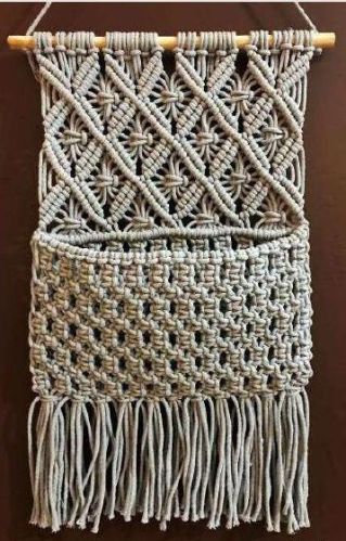 Macrame Wall Pocket