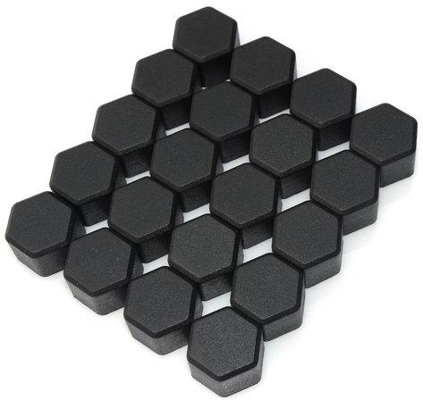 Hexagon Plastic Cap, Color : Black