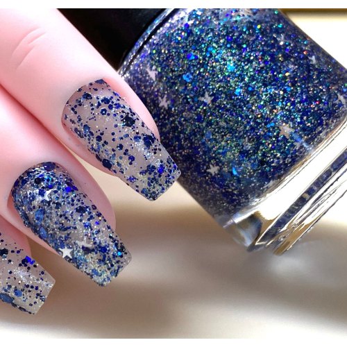 15 Ml Glitter Nail Polish, For Personal, Parlour