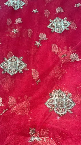 Dulhan Dupatta Net Fabric, Color : Red