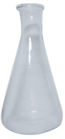 Plain Glass Narrow Neck Conical Flask, Packaging Type : Paper Box