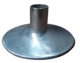 Polished Plain Metal Pillar Candle Holders, Color : Black, Grey