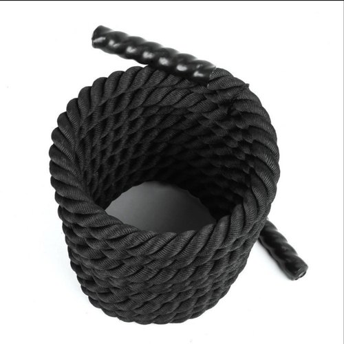 Nylon Braided Rope, Color : Black