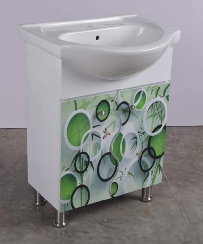 Rtile Polished Printed PVC Bathroom Cabinets, Size : Standard