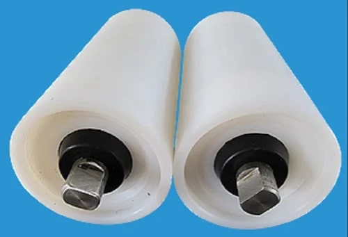 Diamond Polished LDPE Conveyor Roller, For Industrial, Color : White