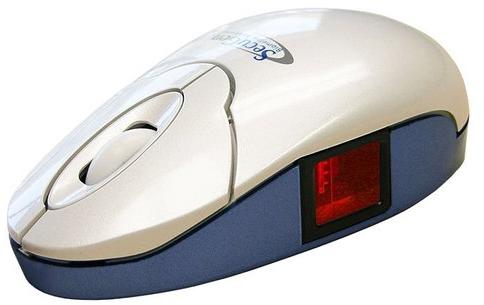 Plastic Fingerprint Mouse, Color : White