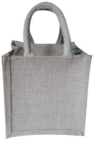 Loop Handle Plain Jute Bag, Size : 12 X 10 X 7 Cm