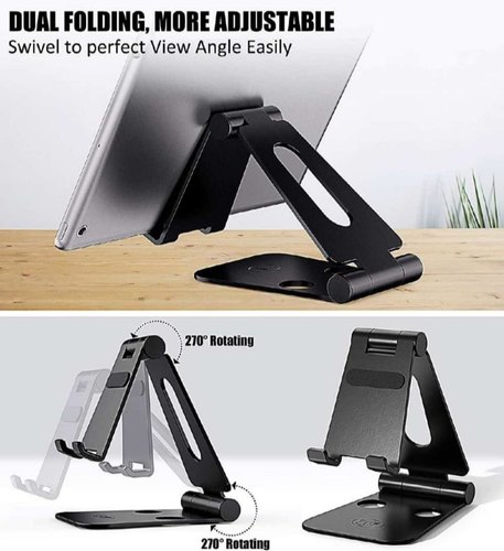 LOGIC Metallic Desk Mobile Stand, Size : Medium