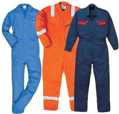 Polyester Safety Coveralls, For Industrial, Pattern : Plain