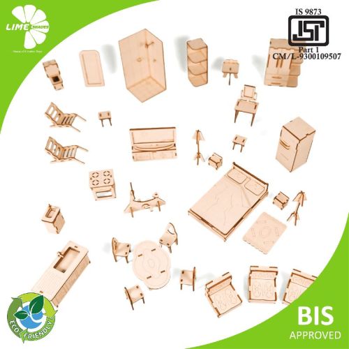 LIME SHADES Furniture Set For Doll House