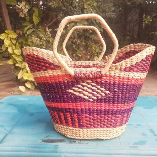 Straw Fancy Basket, Technics : Machine Made