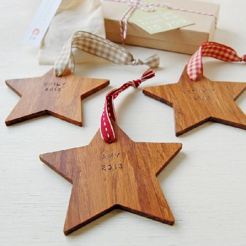 Plain Wooden Christmas Stars, Technics : Machine Made