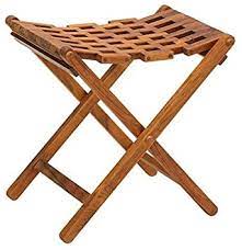 Polished Plain Wooden Folding Stool, Size : Standard