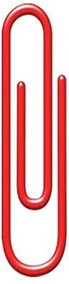 Red Paper Clip, Size : 28 Mm