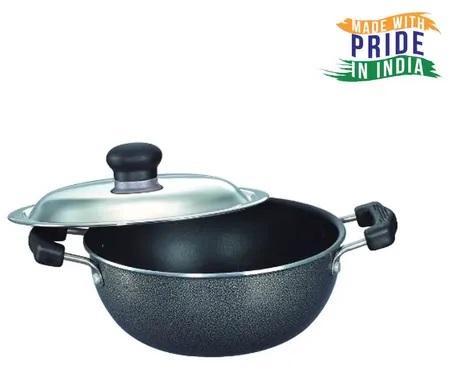 Aluminum Non Stick Kadhai, Size : 27cm