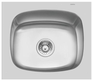 Square Single Bowl Sink, Color : Silver