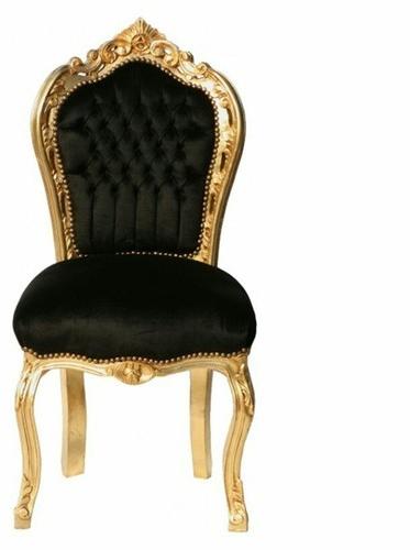 Noor-E-Hind Antique Wooden Chair, Packaging Type : Black Golden