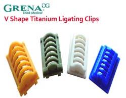 Titanium Ligating Clips V Shape GRENA Liga V