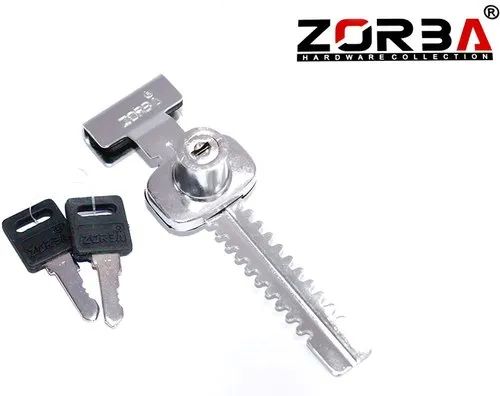 Stainless Steel Zorba Glass Lock, Color : White