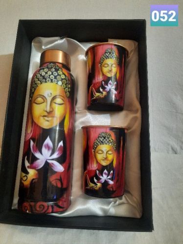 Printed Copper Water Bottle, Certification : Cylinder