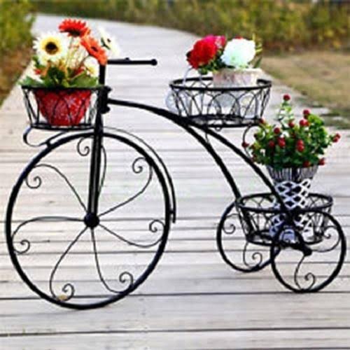 Flower Pot Stands, Color : Black