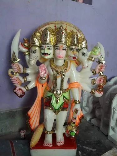 Printed Marble Hanuman Statue, For Worship