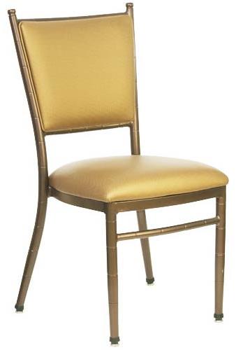 Ashirwad Traders Square Steel Golden Banquet Chairs, For Event, Style : Modern