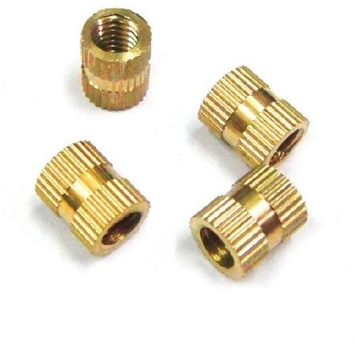 Round Hex Polished Brass Inserts, For Electrical Fittings, Furniture, Machinery, Size : 0-10mm