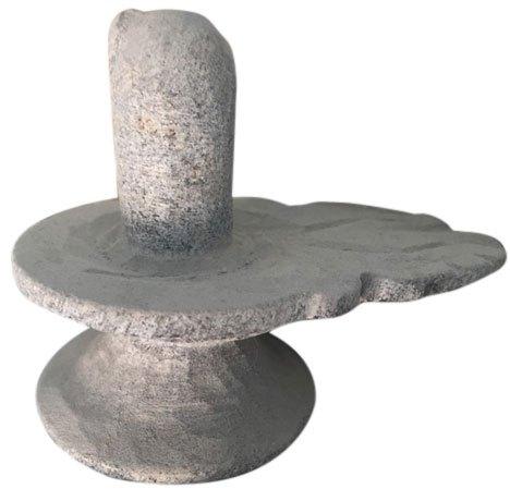 Polished Grey Marble Shivling Statue, For Worship, Temple, Size : Standard