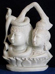 Marble Shiva Parvati Statue