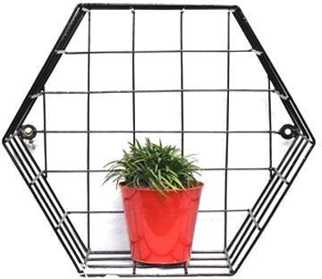 Hexagonal Iron Wall Fixing Planters